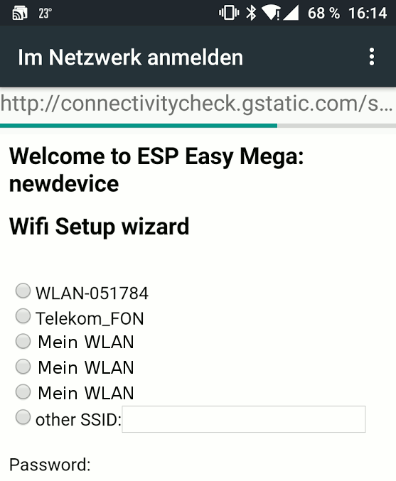 connect to ssid